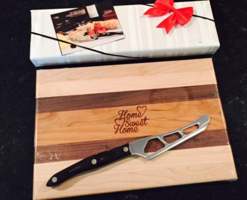 Small Vet Board w Cheese Knife (2)